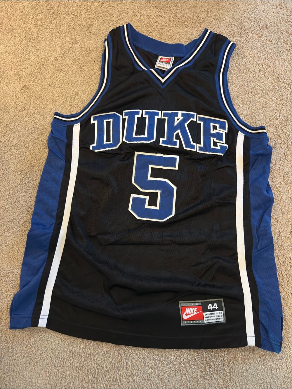 Vintage 90s Nike Duke Basketball Jersey Size 44